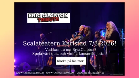 Var med och tävla! Vinn biljetter till Scalateatern Karlstad 2026-03-07