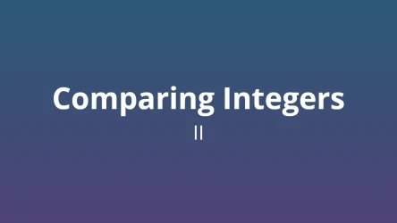 Comparing Integers II - Math Quiz