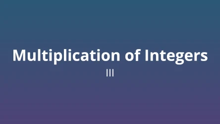 Multiplication of integers III - Math Quiz