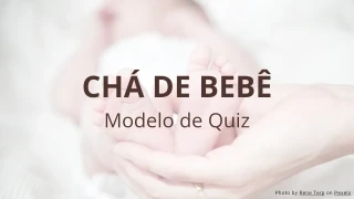 Modelo de Quiz para Chá de Bebê
