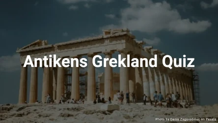 Antikens Grekland Quiz (Flervalsfrågor)