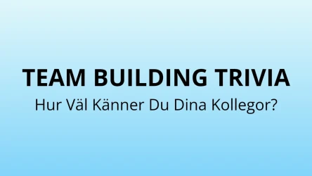 Företagets team building quiz mall