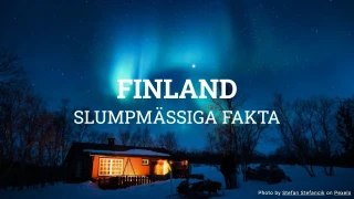 Finland Quiz (Slumpmässiga Fakta Serien)