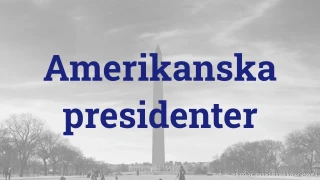 Amerikanska presidenter quiz