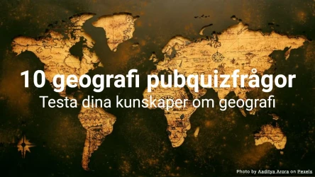 10 geografi pubquizfrågor