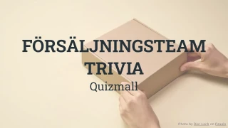 Försäljningsteam Trivia Mall