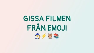 Gissa filmen från emoji-quizet