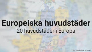 Europeiska huvudstäder quiz