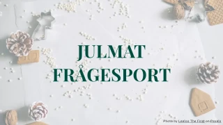 Julmatfrågesport