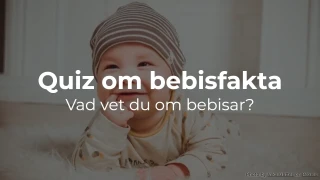 Fakta om bebisar: Vad vet du om bebisar?