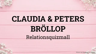 Bröllopsquiz mall