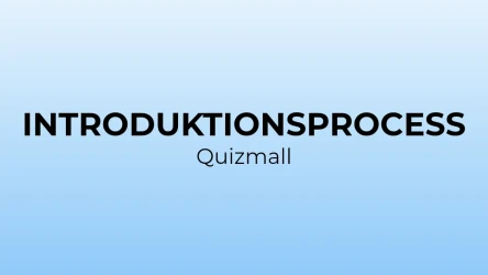 Mall för introduktionsquiz