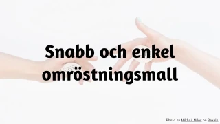 Snabb och enkel omröstningsquizmall