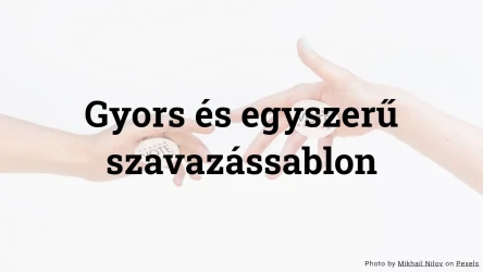 Gyors és egyszerű szavazáskvíz-sablon