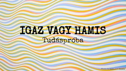 Igaz vagy hamis kvíz: Tudáspróba