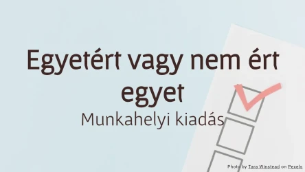 Egyetért vagy nem ért egyet? – Munkahelyi szavazás kvízsablon