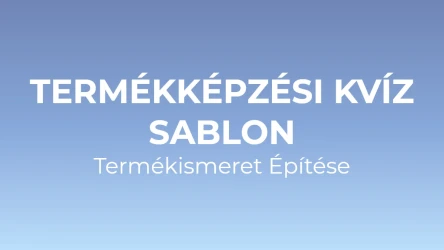 Termékképzési Kvíz Sablon: Termékismeret Építése