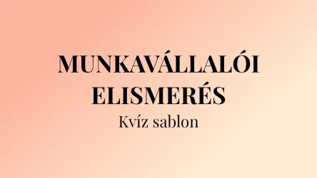 Munkavállalói elismerés kvízsablon