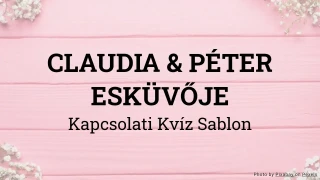 Esküvői Kvíz Sablon
