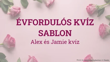 Évfordulós kvíz sablon