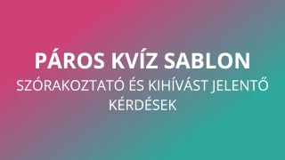 Páros Kvíz Sablon