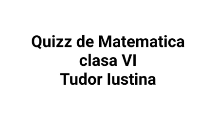 Chestionar Tudor Iustina
