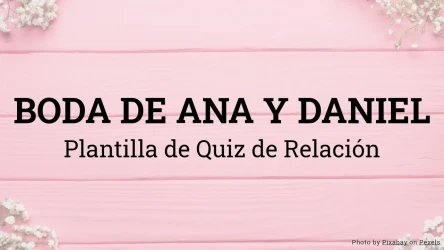 Plantilla de Quiz de Boda