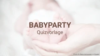 Quizvorlage für Babyparty