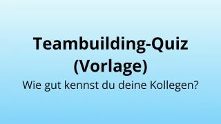 Quiz-Vorlage für Teambuilding