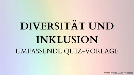 Diversitäts- und Inklusionsquiz-Vorlage