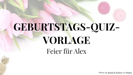 Geburtstags-Quiz-Vorlage