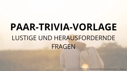 Paar-Trivia-Quizvorlage