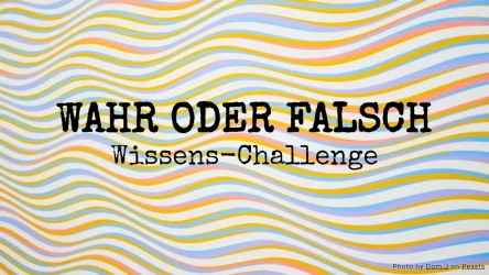 Wahr oder falsch? Die Wissens-Challenge!