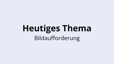 Heutiges Themenquiz-Vorlage - Bildaufforderung
