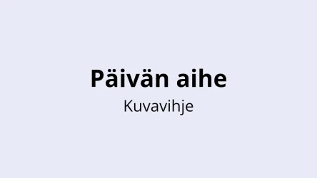 Päivän aihe - Visailupohja - Kuvavihje