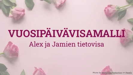 Vuosipäivävisan malli