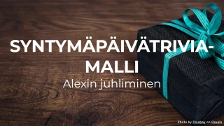 Syntymäpäivätrivia-malli
