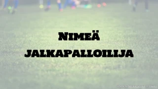 Jalkapallovisa: Nimeä jalkapalloilija