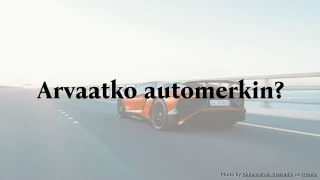 Arvaatko automerkin tietovisa