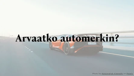 Arvaatko automerkin tietovisa