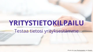 Yritystietokilpailun mallipohja