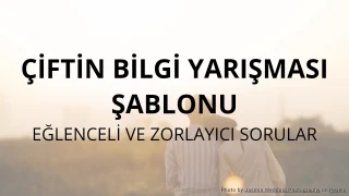 Çiftin Bilgi Yarışması Şablonu