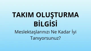 Şirket Takım Oluşturma Quiz Şablonu