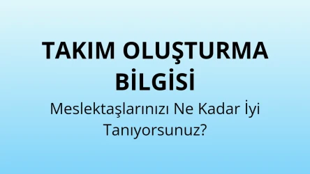 Şirket Takım Oluşturma Quiz Şablonu