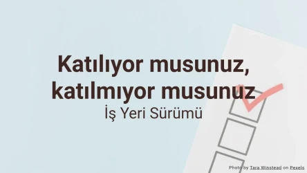Katılıyor musunuz, katılmıyor musunuz? İş yeri anketi testi şablonu