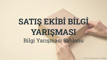Satış Ekibi Bilgi Yarışması Şablonu