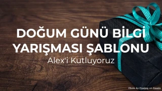 Doğum Günü Bilgi Yarışması Şablonu