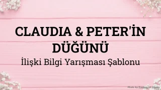 Düğün Bilgi Yarışması Şablonu