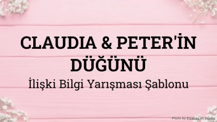 Düğün Bilgi Yarışması Şablonu