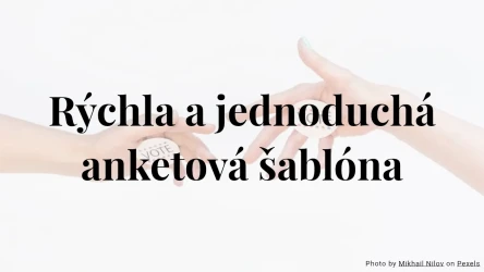 Rýchla a jednoduchá šablóna na anketový kvíz